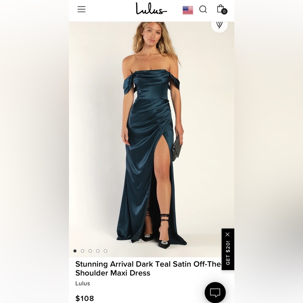 Lulus black satin maxi dress